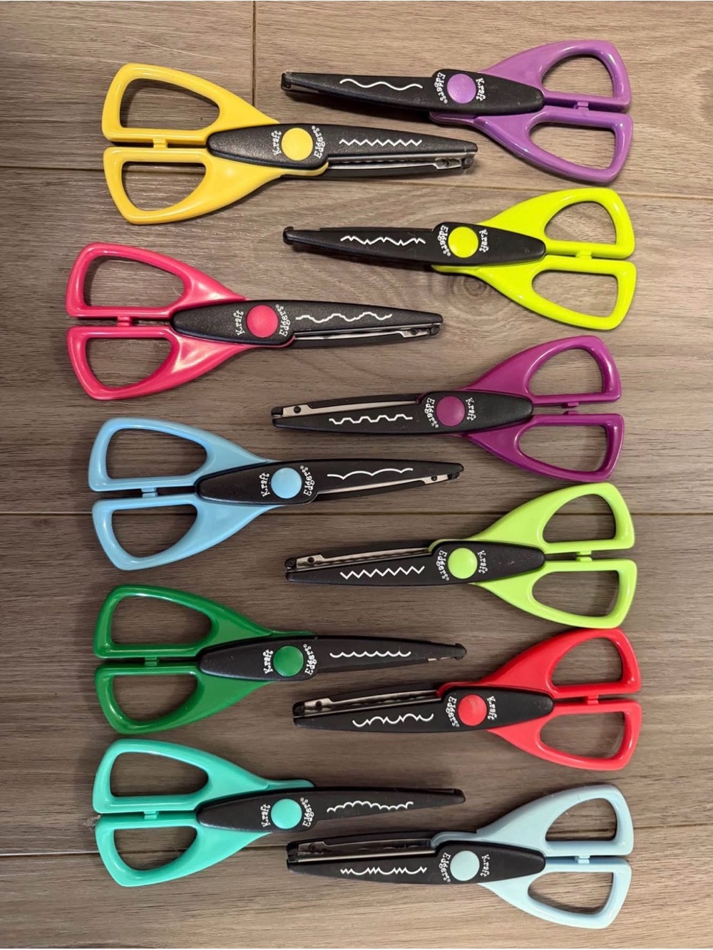 12 piece Decorative Edge Scissors - Multicolor Pack - Picture 1 of 1